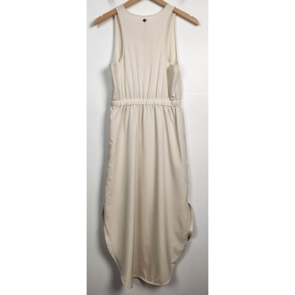 CALIA Women's Sz. XS Racerback Drawstring Midi Dress In Birch NWT - Picture 8 of 9